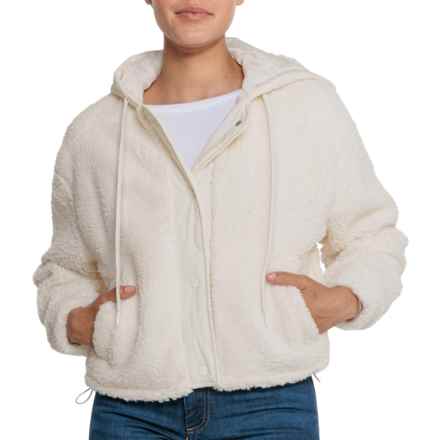 C&C California Mixed Media Sherpa Jacket - Insulated in White