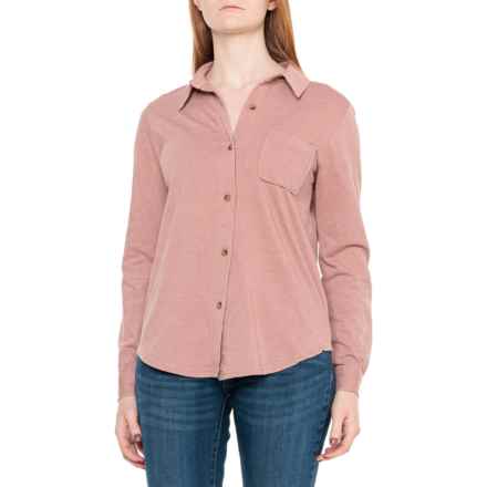 C&C California Molly Knit Shirt - Long Sleeve in Woodrose