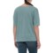 349AX_2 C&C California Oversized Drop Shoulder Shirt - V-Neck, Elbow Sleeve (For Women)