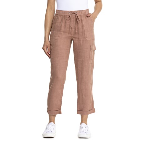 C&C California Pull-On Linen Cargo Joggers - Save 42%