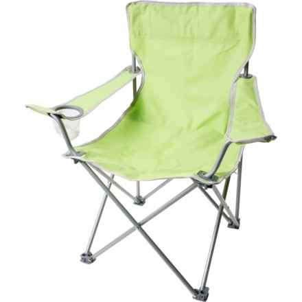 C&C California Solid Outdoor Folding Chair with Cup Holder (For Boys and Girls) in Lime