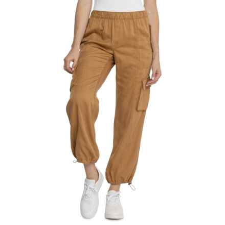 C&C California Tie Ankle Cargo Pants in Chipmunk - Closeouts