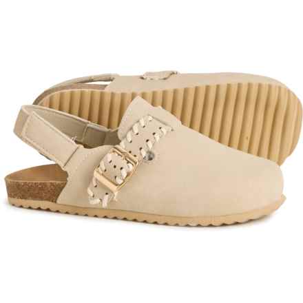 C&C California Toddler Boys and Girls Stitched Clogs in Natural