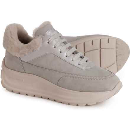 CANDICE COOPER Made in Italy Spark One Sneakers - Nubuck (For Women) in Grey/Silver