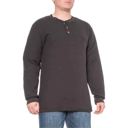 fleece lined henley shirt