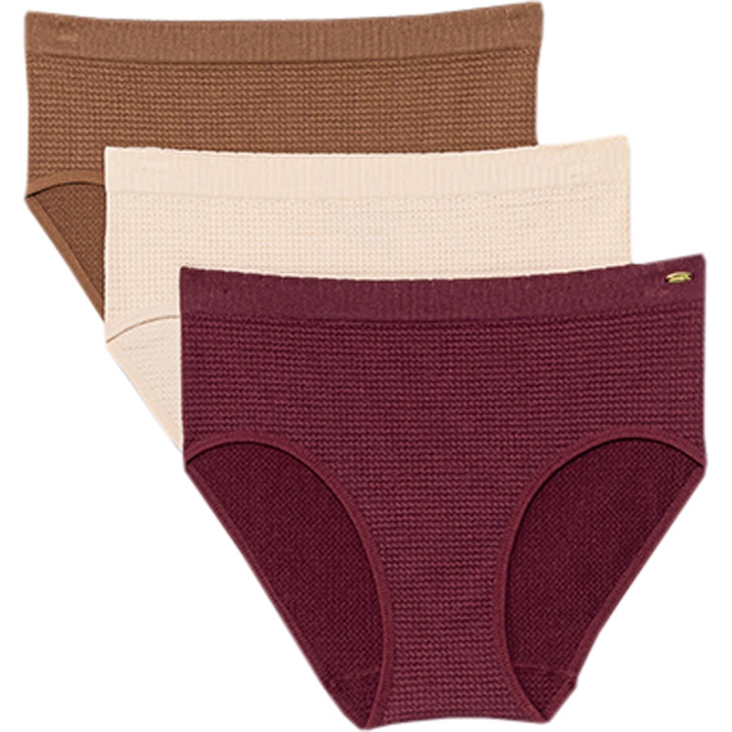 CAPEZIO Tuck Stitch Waffle-Knit Panties - 3-Pack, Brief - Save 60%