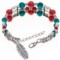 9398W_2 Cara Accessories Beaded Bracelet