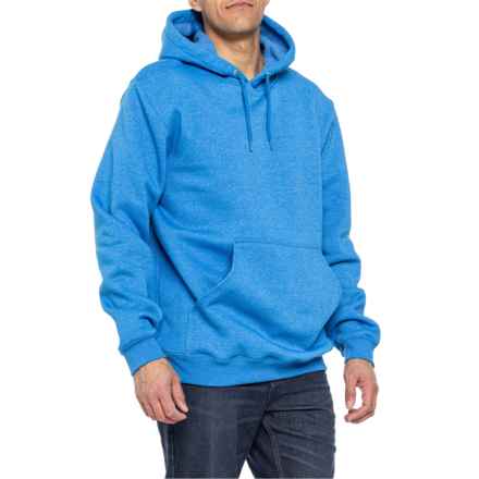 Carhartt 100074 Big and Tall Signature Logo Hoodie - Factory Seconds in Marine Blue Heather