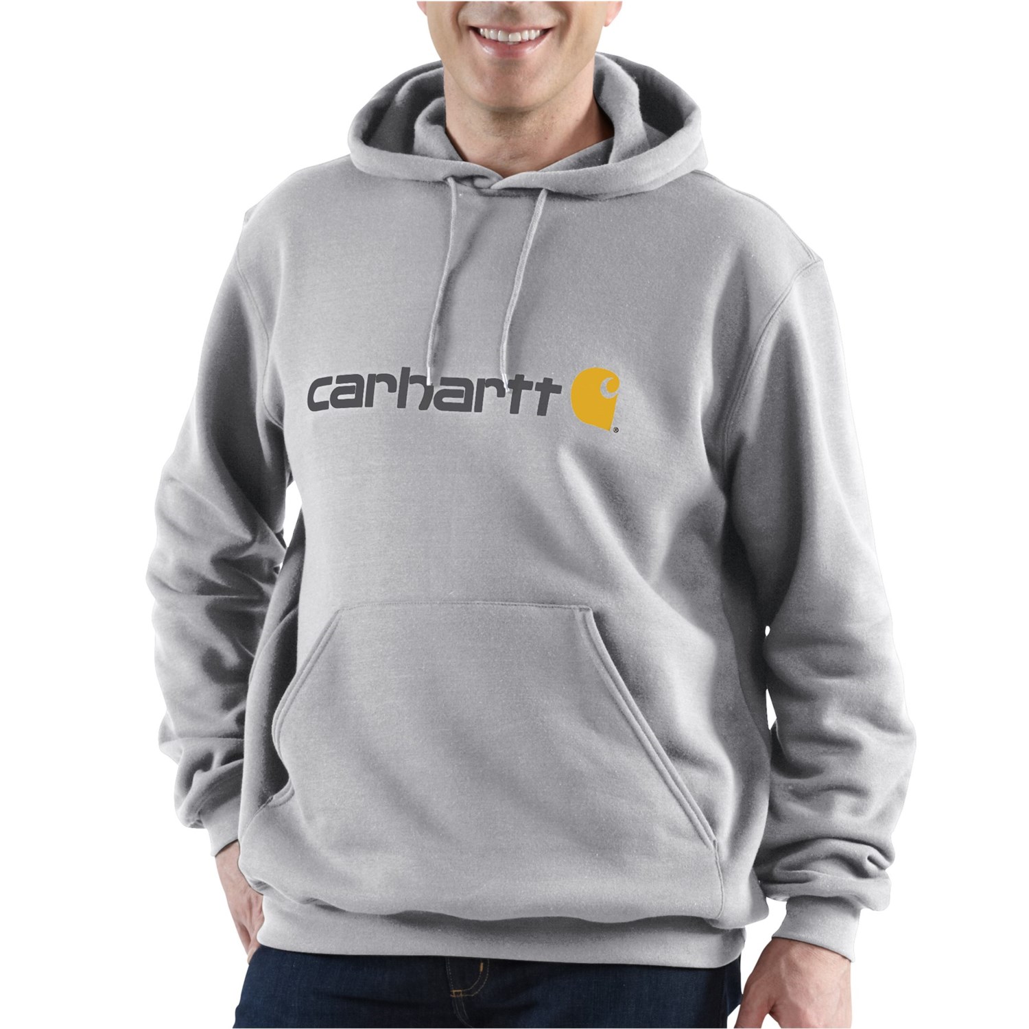 carhartt signature logo hoodie