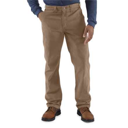 Carhartt 100095 Twill 5-Pocket Work Pants - Relaxed Fit in Dark Khaki