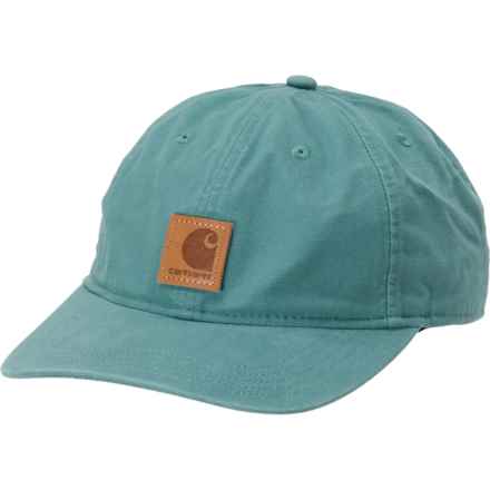 Carhartt 100289 FastDry® Cotton Canvas Baseball Cap in Sea Pine