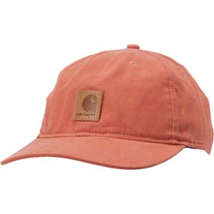 Carhartt 100289 FastDry® Cotton Canvas Baseball Cap in Terracotta