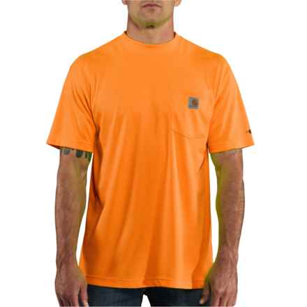 Carhartt 100493 Big and Tall Force® High-Visibility Color-Enhanced T-Shirt - Short Sleeve, Factory Seconds in Brite Orange