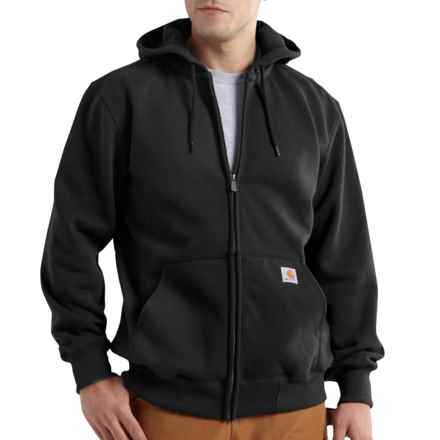 Carhartt 100614 Big and Tall Rain Defender® Paxton Hoodie - Zip Front, Factory Seconds in Black