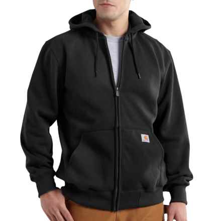 Carhartt 100614 Rain Defender® Loose Fit Heavyweight Hoodie - Full Zip, Factory Seconds in Black