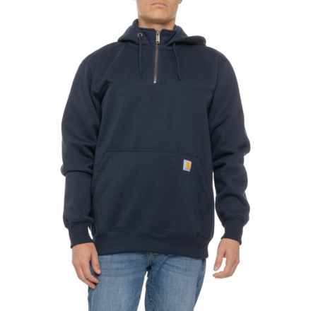 Carhartt 100617 Rain Defender® Loose Fit Heavyweight Hoodie - Zip Neck, Factory Seconds in New Navy