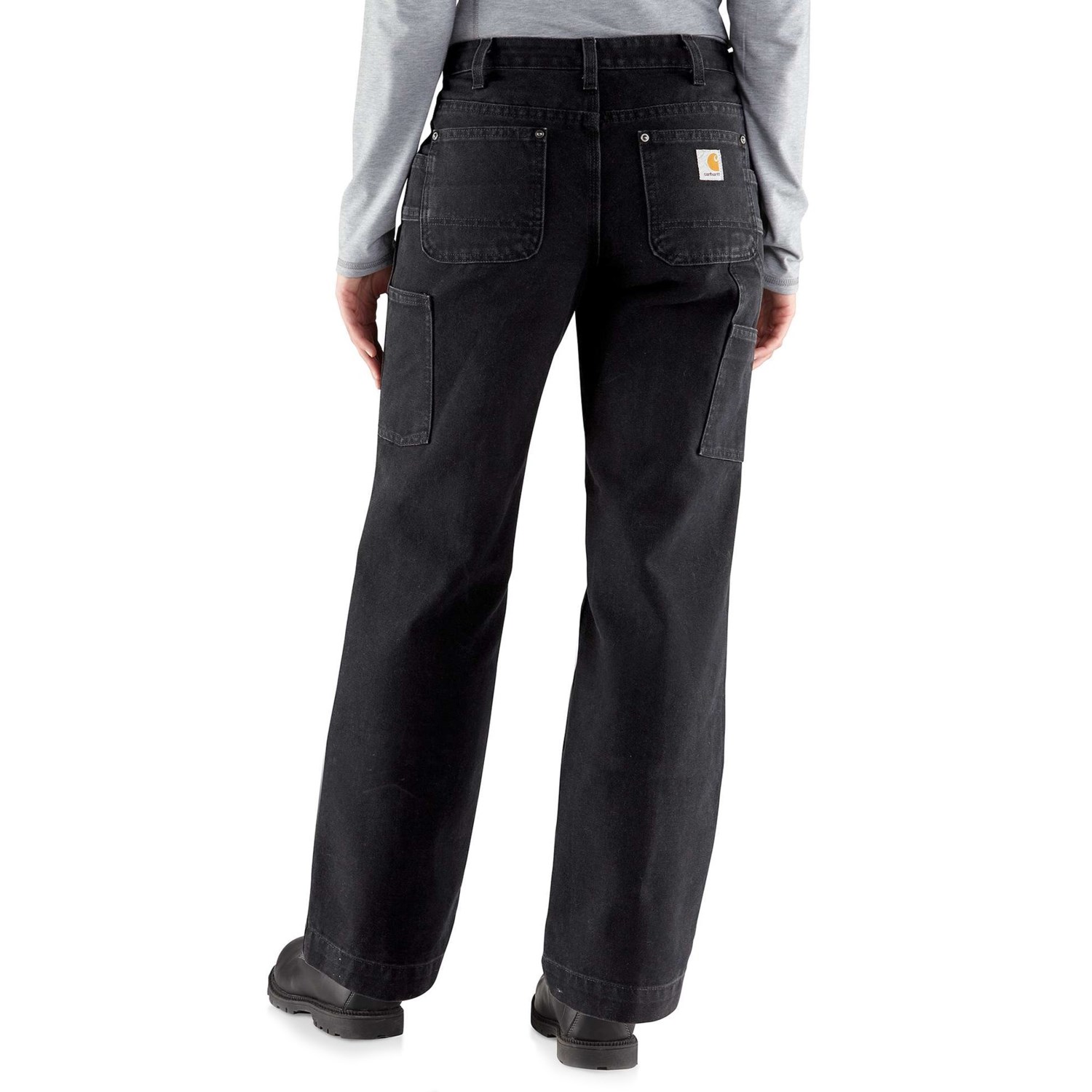 Carhartt 100681 Kane Double-Front Sandstone Duck Dungaree Jeans (For Women)