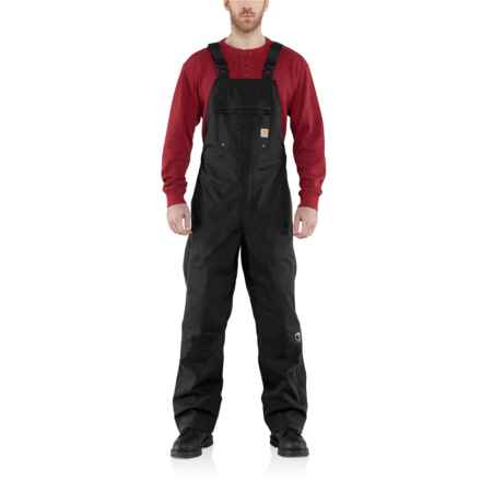 Carhartt 100735 Big and Tall Storm Defender® Loose Fit Heavyweight Bib Overalls - Waterproof in Black