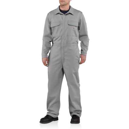 Carhartt 101017 Flame-Resistant Traditional Twill Coveralls - Long Sleeve in Grey