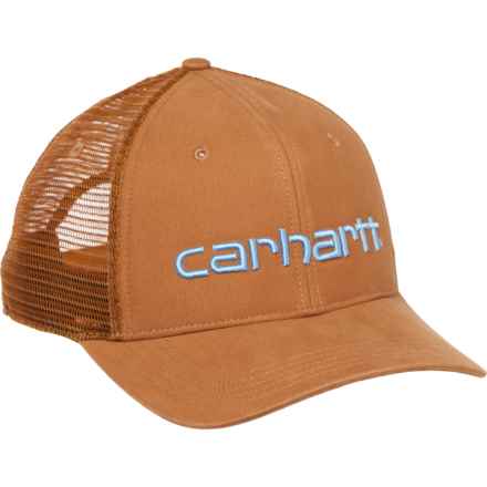 Carhartt 101195 Canvas Mesh-Back Logo Graphic Baseball Cap (For Men) in Carhartt Brown