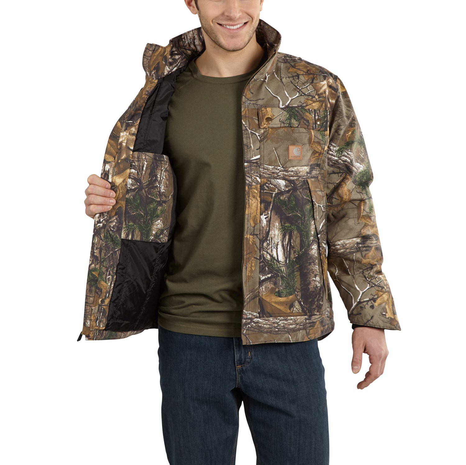 Carhartt 101444 Quick Duck® Rain Defender® Camo Traditional Jacket (For ...