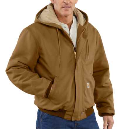 Carhartt 101621 Flame-Resistant Duck Active Jacket - Insulated, Factory Seconds in Carhartt Brown