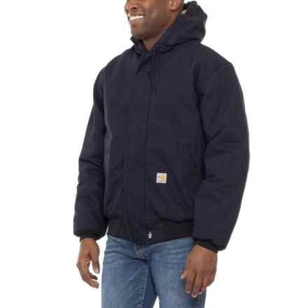 Carhartt 101621 Flame-Resistant Duck Active Jacket - Insulated, Factory Seconds in Dark Navy