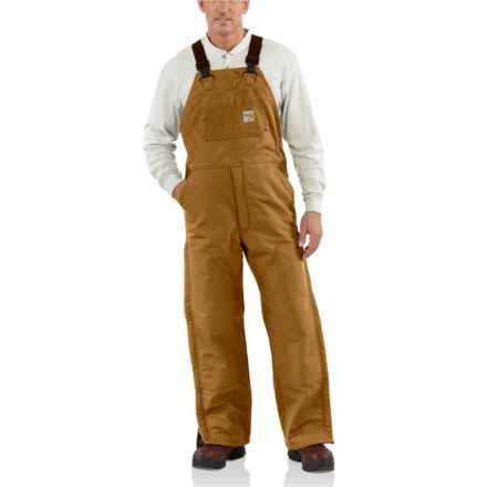 Carhartt 101626 Flame-Resistant Duck Bib Overalls - Insulated, Factory Seconds in Carhartt Brown