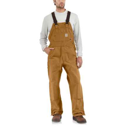 Carhartt 101627 Big and Tall Flame-Resistant Duck Bib Overalls - Unlined, Factory Seconds in Carhartt Brown
