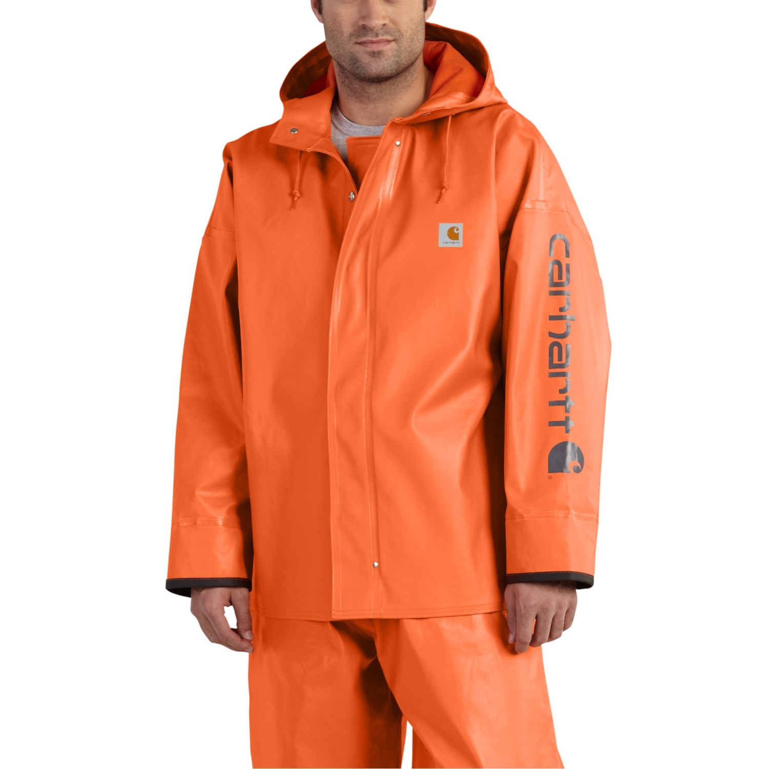 mens orange carhartt hoodie