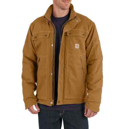 Carhartt 102182 Big and Tall Flame-Resistant Full Swing® Quick Duck® Coat - Insulated, Factory Seconds in Carhartt Brown