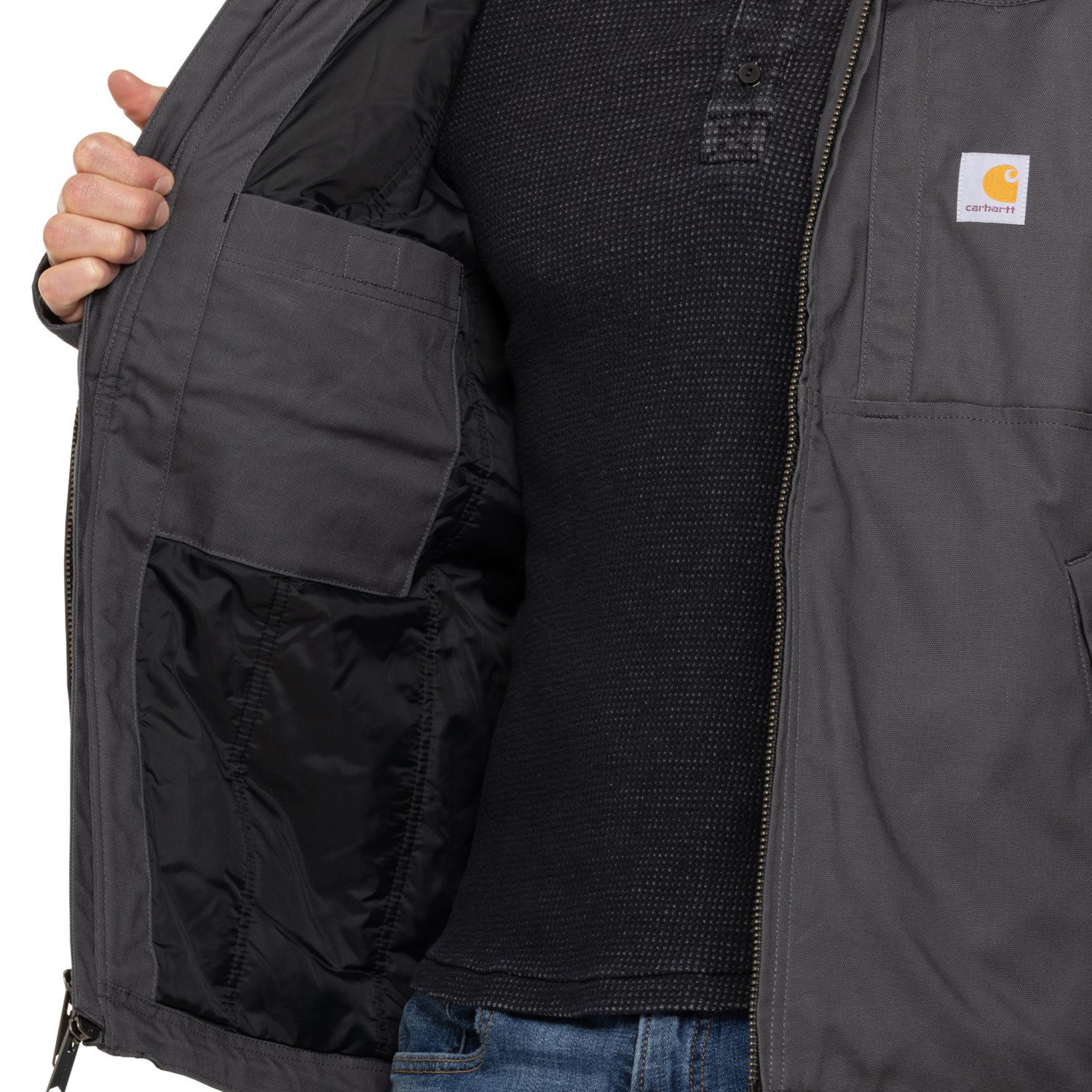 Carhartt FULL SWING ジャケット XL グレー Carhartt - Men's Full Swing® Cryder Loose Fit Stretch Jacket