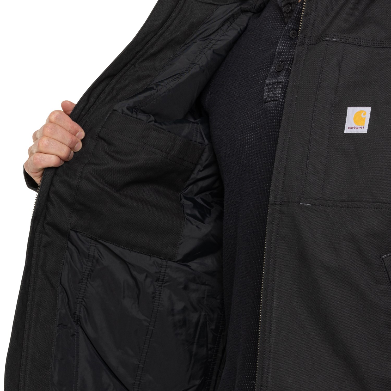 Carhartt Full Swing Loose Fit Quick hot Duck Insulated Jacket Black Men's Size SMALL