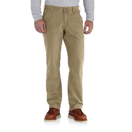 Carhartt 102291 Big and Tall Rugged Flex® Rigby Dungaree Pants - Relaxed Fit, Factory Seconds in Dark Khaki
