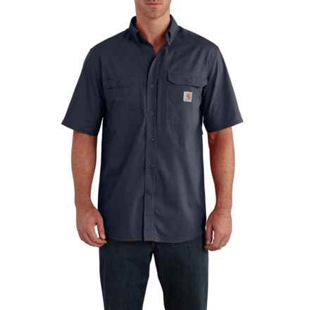 Carhartt 102417 Force® Relaxed Fit Lightweight Shirt - Short Sleeve in Navy