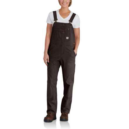 Carhartt 102438 Rugged Flex® Loose Fit Bib Overalls - Factory Seconds in Dark Brown