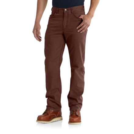 Carhartt 102517 Big and Tall Rugged Flex® Rigby Five-Pocket Pants - Factory Seconds in Mineral Red