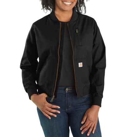 Carhartt 102524 Rugged Flex® Relaxed Fit Canvas Jacket in Black