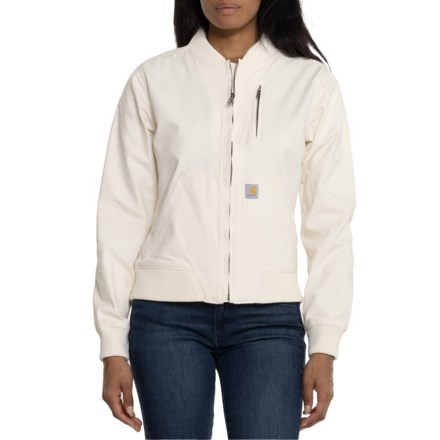 Carhartt 102524 Rugged Flex® Relaxed Fit Canvas Jacket in Natural