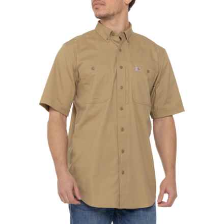 Carhartt 102537 Big and Tall Rugged Professional Series Shirt - Relaxed Fit, Short Sleeve in Dark Khaki