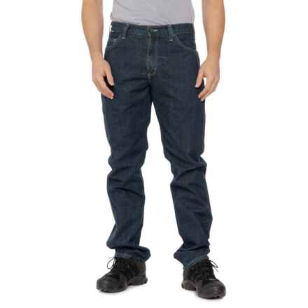 Carhartt 102683 Flame-Resistant Rugged Flex® Jeans - Relaxed Fit in Deep Indigo Wash