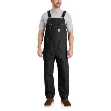 Carhartt 102776 Big and Tall Duck Bib Overalls - Factory Seconds in Black