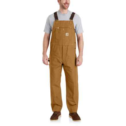 Carhartt 102776 Duck Bib Overalls - Factory Seconds in Carhartt Brown