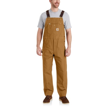Carhartt 102776 Duck Bib Overalls Relaxed Fit - Factory Seconds in Carhartt Brown