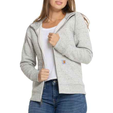 Carhartt 102788 Relaxed fit Midweight Full-Zip Hoodie in Asphalt Heather Nep