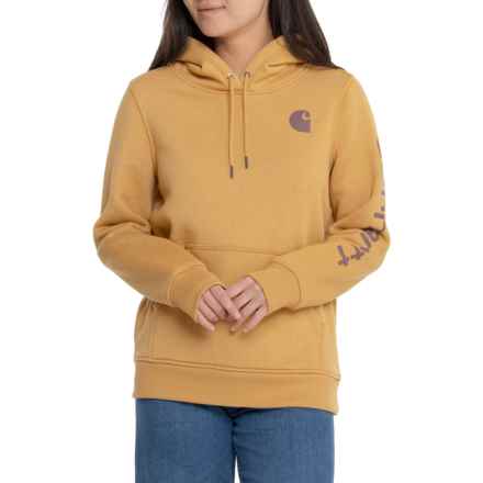 Carhartt 102791 Clarksburg Graphic Hoodie in Yellowstone Heather