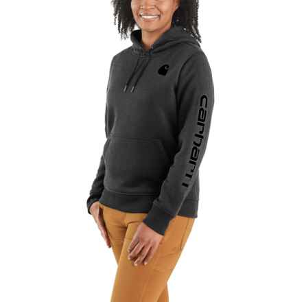 Carhartt 102791 Relaxed Fit Midweight Graphic Hoodie in Carbon Heather