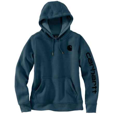 Carhartt 102791 Relaxed Fit Midweight Graphic Hoodie in Night Blue Heather