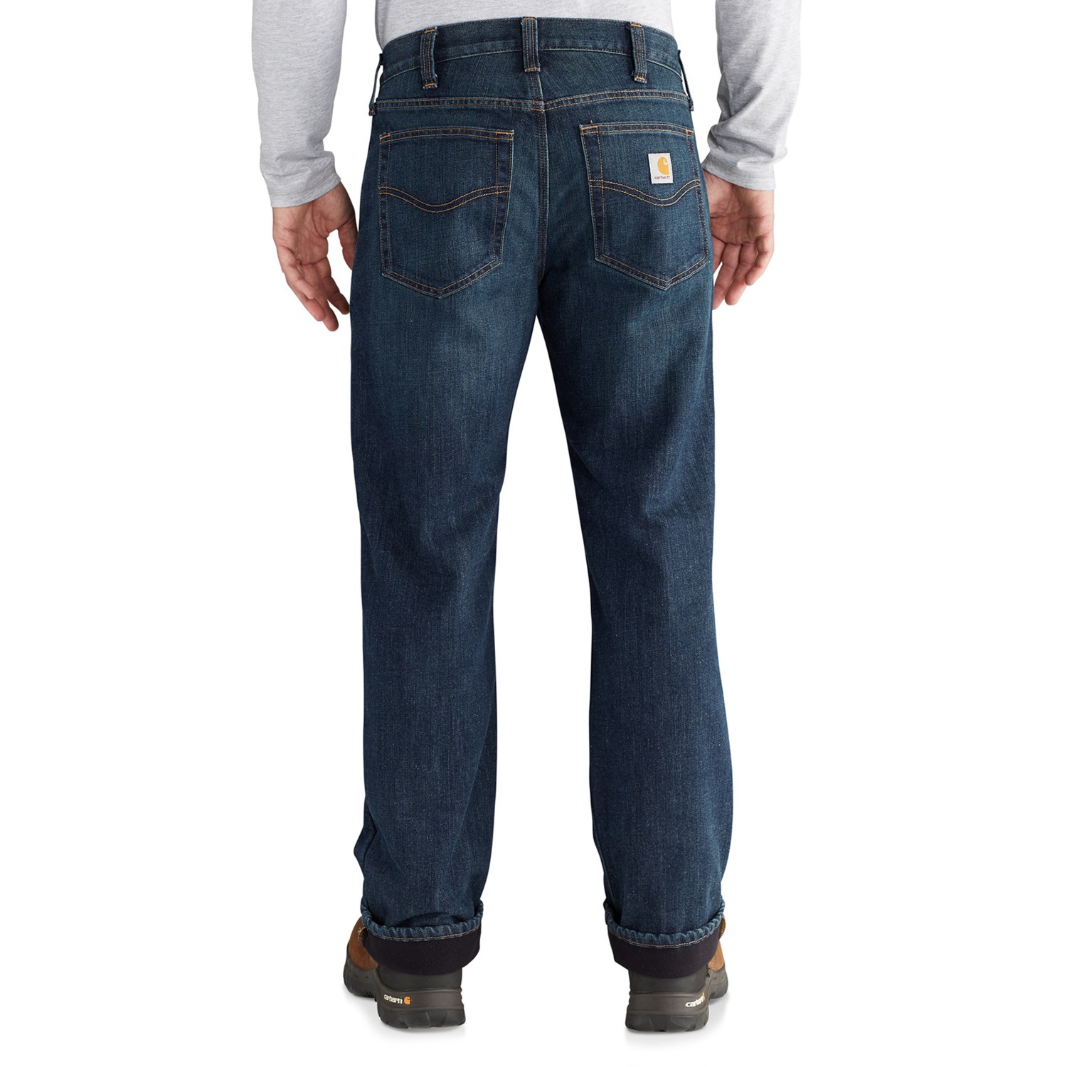Carhartt 102803 Fleece-Lined 5-Pocket Jeans (For Big and Tall Men)