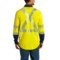 5FNYR_2 Carhartt 102843 Flame-Resistant High-Visibility Force® Hybrid Shirt - Class 3, Long Sleeve